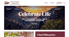 Desktop Screenshot of newhorizonmemorial.com