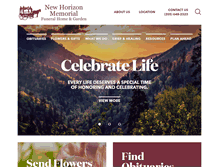 Tablet Screenshot of newhorizonmemorial.com